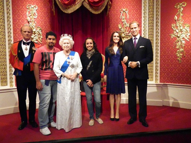 Família Real veio nos receber no museu 